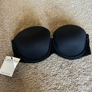 Calvin Klein Black Strapless Bra NWT, 32C